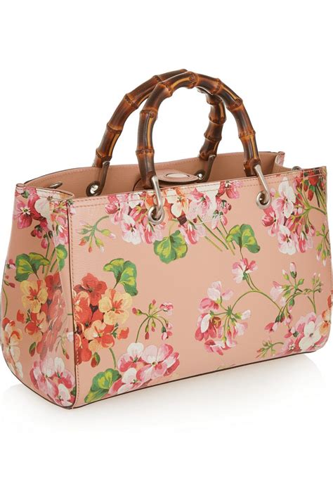 gucci floral purse|gucci bamboo shopper tote.